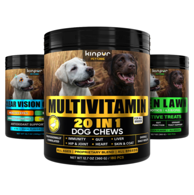 Overall Dog Health - 3 Packs (Multivitamin, Green Lawn, Clear Vision)